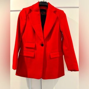 Gorgeous red Lido Sculpted Italian Blazer in red by Banana Republic.